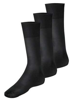 Lupo - Kit com 3 pares de Meias Social Meianyl 6002-001 - LUPO