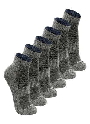 Kit com 6 pares de Meias Antiderrapante Pilates Lupo 3310-003 - LUPO