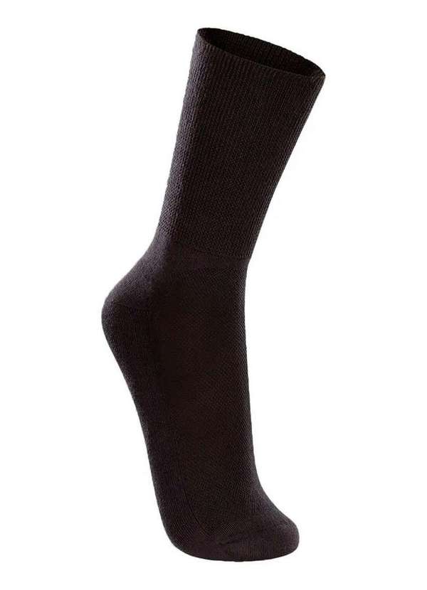 Lupo - Kit com 6 pares de Meias Cano Longo Lupo 1540-002 Preto 2