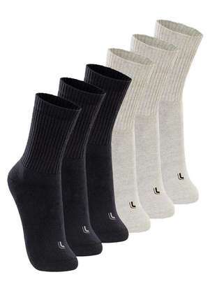 Kit com 6 pares de Meias Esportiva Cano Longo Lupo 3250-001 - LUPO