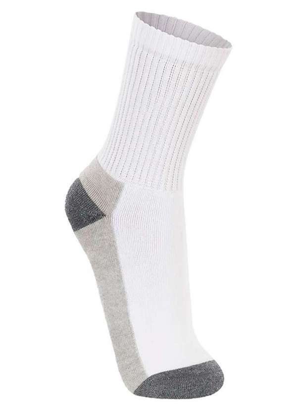 Lupo - Kit com 6 pares de Meias Esportiva Cano Longo Lupo 3250-002 Preto-Branco 3