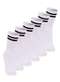 Lupo - Kit com 6 pares de Meias Esportiva Cano Longo Lupo 3292-009 Marinho-Branco - variação: Branco