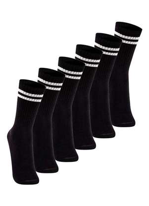 Kit com 6 pares de Meias Esportiva Cano Longo Lupo 3292-009 - LUPO