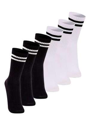 Kit com 6 pares de Meias Esportiva Cano Longo Lupo 3292-009 - LUPO