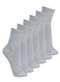 Lupo - Kit com 6 pares de Meias Esportiva Cano Médio Lupo 3290-009 Cinza - variação: Cinza