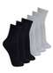 Lupo - Kit com 6 pares de Meias Esportiva Cano Médio Lupo 3290-009 Cinza - variação: Preto-Cinza