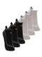 Lupo - Kit com 6 pares de Meias Performance Running Lupo 3276-002 Branco-Medium-Grey - variação: Preto-Medium-Grey