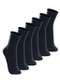 Lupo - Kit com 6 pares de Meias sem Punho Casual Lupo 1275-011 Mescla-Jeans - variação: Marinho
