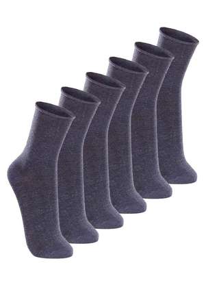 Kit com 6 pares de Meias sem Punho Casual Lupo 1275-011 - LUPO