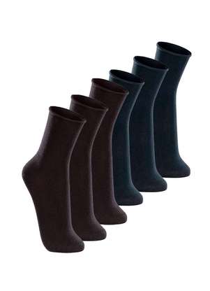 Kit com 6 pares de Meias sem Punho Casual Lupo 1275-011 - LUPO