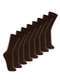 Lupo - Kit com 8 pares de Meias Casual Lupo 1210-201 Café - variação: Café