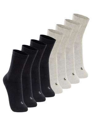 Kit com 8 pares de Meias Esportiva Cano Longo Lupo 3250-001 - LUPO