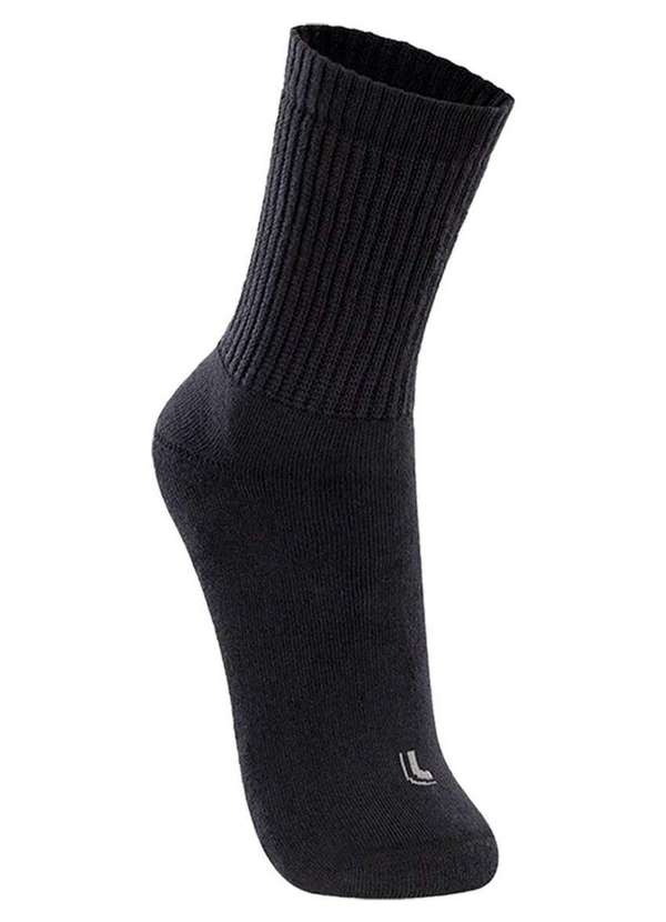 Lupo - Kit com 8 pares de Meias Esportiva Cano Longo Lupo 3250-001 Preto-Cinza 2