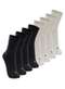 Lupo - Kit com 8 pares de Meias Esportiva Cano Longo Lupo 3250-001 Preto-Branco - variação: Preto-Cinza