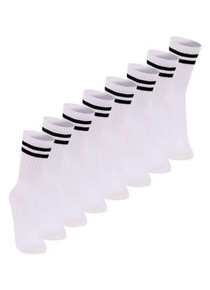 Kit com 8 pares de Meias Esportiva Cano Longo Lupo 3292-009 - LUPO