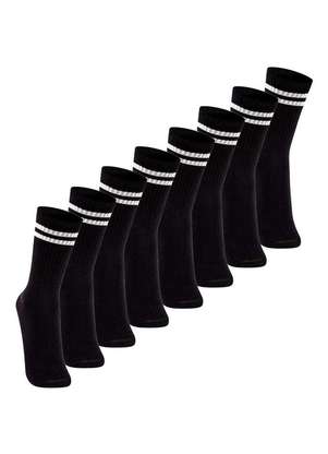 Kit com 8 pares de Meias Esportiva Cano Longo Lupo 3292-009 - LUPO