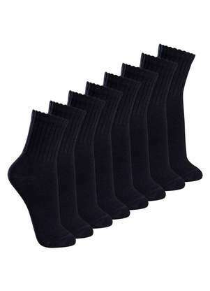 Kit com 8 pares de Meias Esportiva Cano Médio Lupo 3290-009 - LUPO