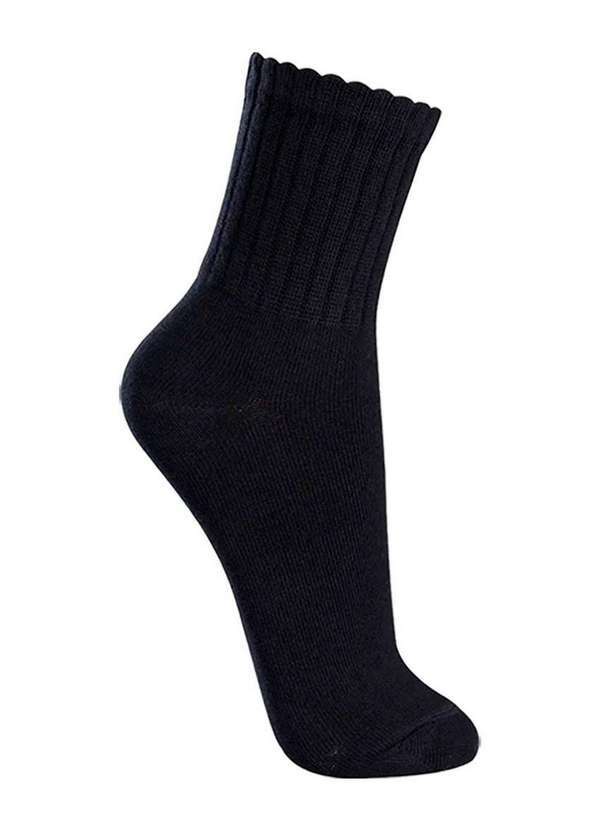 Lupo - Kit com 8 pares de Meias Esportiva Cano Médio Lupo 3290-009 Preto-Branco 2