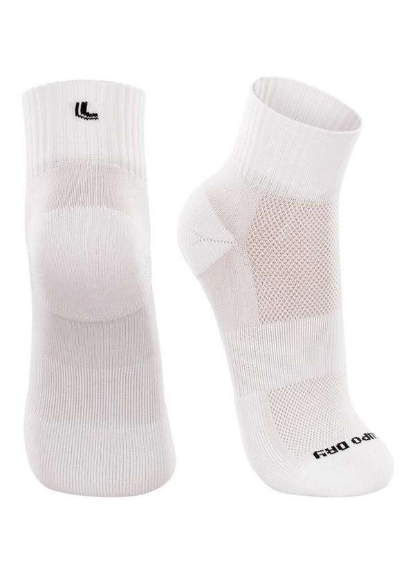 Lupo - Kit com 8 pares de Meias Esportiva Cano Médio Lupo 3360-002 Branco 2