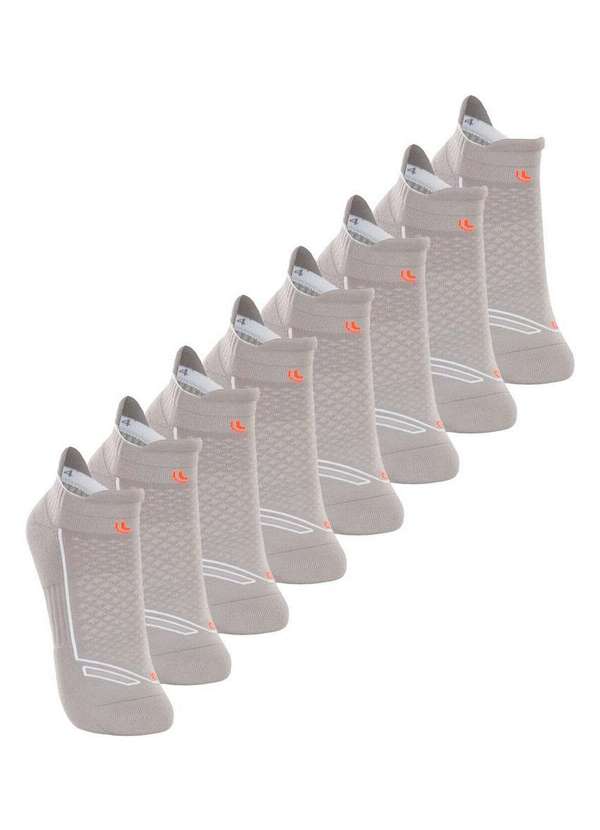 Lupo - Kit com 8 pares de Meias Performance Running Lupo 3276-002 Medium-Grey