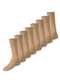 Lupo - Kit com 8 pares de Meias Social Meianyl 6002-001 Bege - variação: Bege