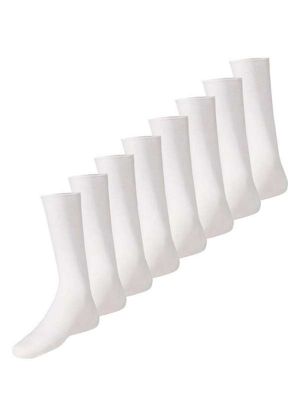 Lupo - Kit com 8 pares de Meias Social Meianyl 6002-001 Branco