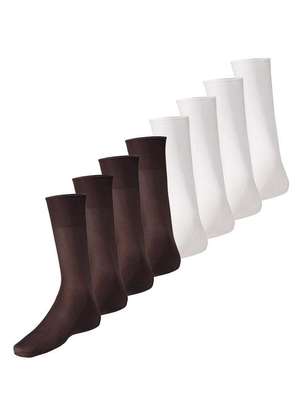 Lupo - Kit com 8 pares de Meias Social Meianyl 6002-001 - LUPO