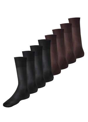 Lupo - Kit com 8 pares de Meias Social Meianyl 6002-001 - LUPO