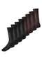 Lupo - Kit com 8 pares de Meias Social Meianyl 6002-001 Bege - variação: Preto-Café
