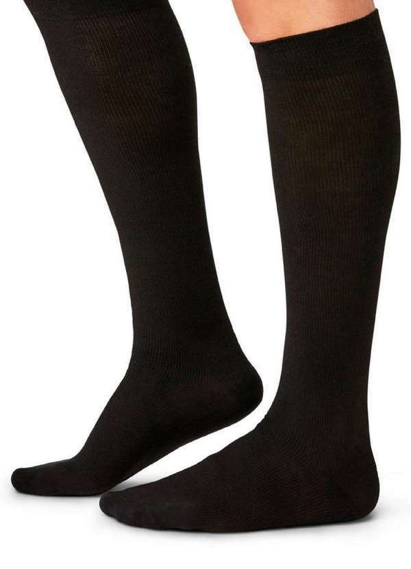 Lupo - Meia 3/4 Média Compressão com Ponteira Lupo 55100-002 9990-Preta