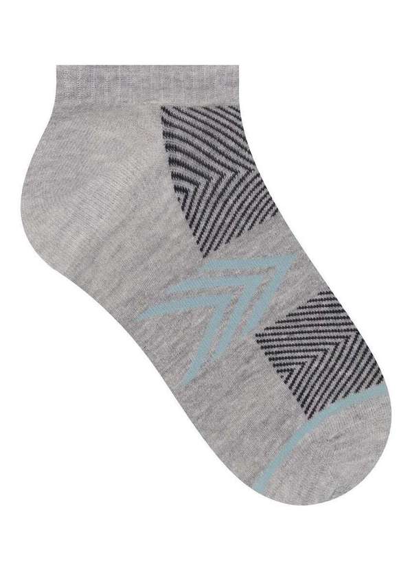 Selene - Meia Esportiva Cano Curto Selene 4030-001 501-Cinza-Mescla