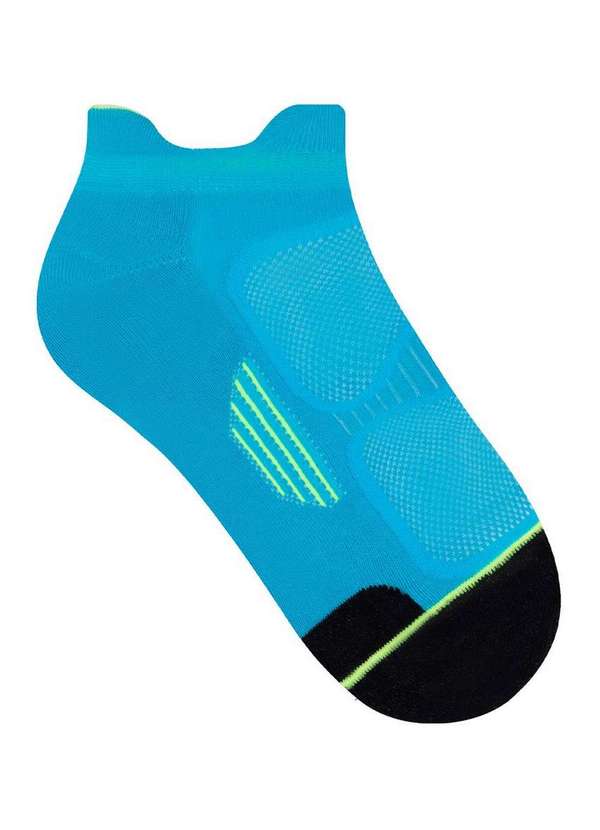 Selene - Meia Esportiva Cano Curto Selene 4390-001 650-Turquesa-Preto