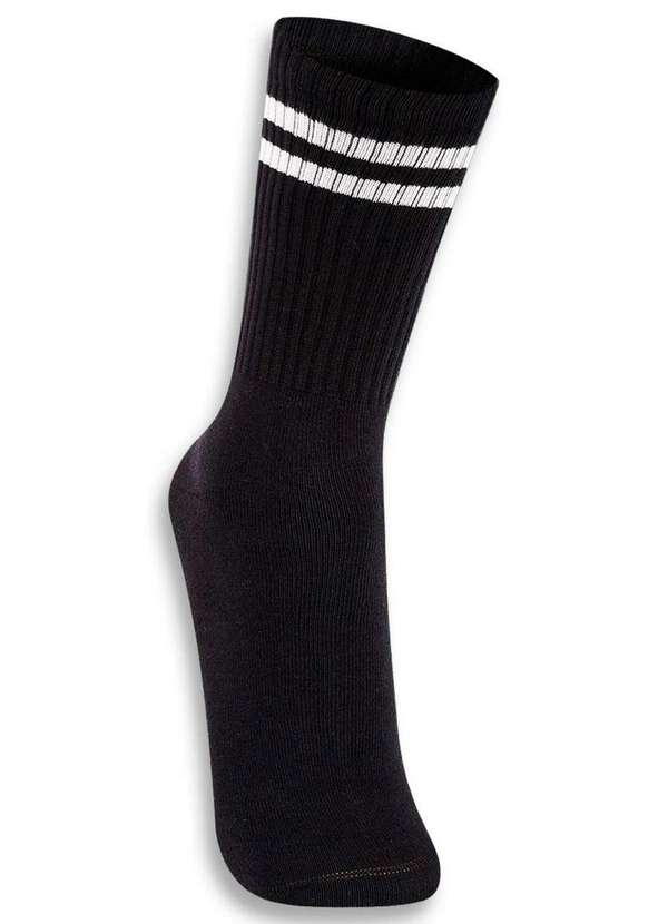 Lupo - Meia Esportiva Cano Longo Lupo 3292-009 9990-Preto 2