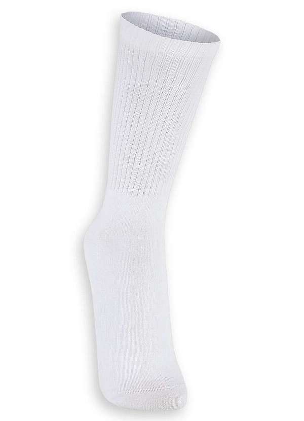 Lupo - Meia Esportiva Cano Longo Lupo 3292-010 1120-Branca 2