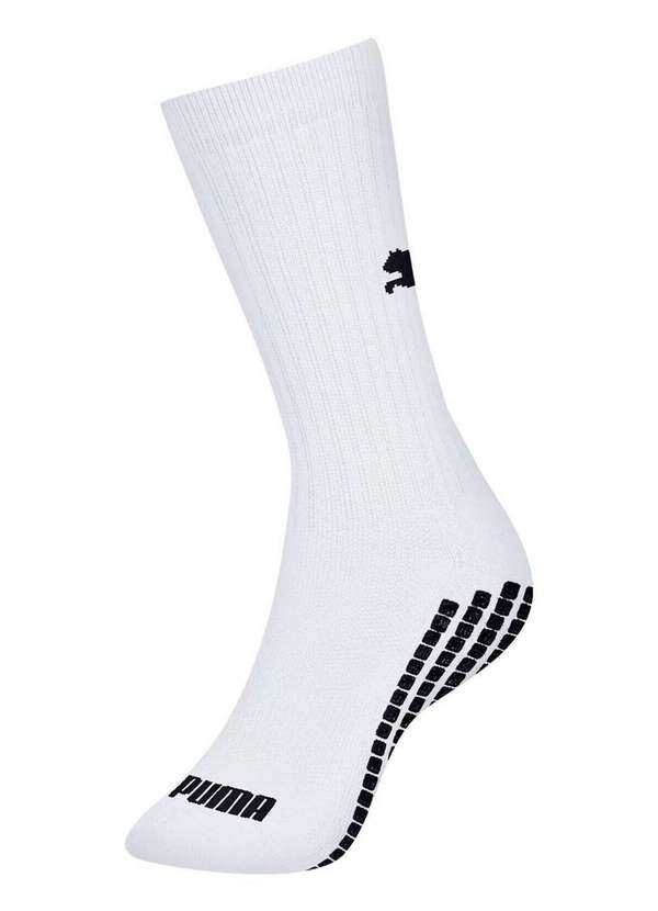 Puma - Meia Esportiva Cano Médio Puma 4440-001 504-Branco-Preto