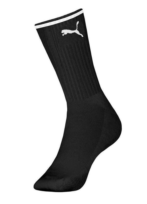 Puma - Meia Esportiva Cano Longo Puma 4690-001 553-Preto-Branco