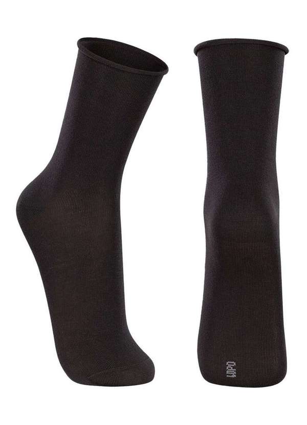 Lupo - Meia sem Punho Bambu Lupo 1455-002 9990-Preto