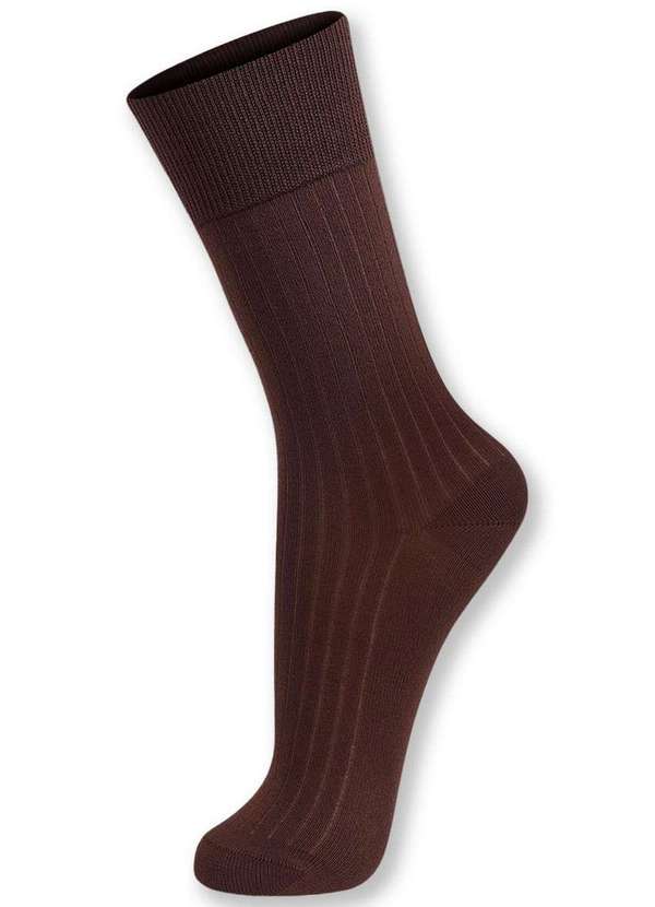 Lupo - Meia Social Lupo 1795-004 7570-Cafe- 2