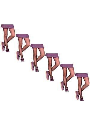 Lupo - Kit com 6 Meias Calças Infantil Fio 20 Lobinha 2570-001 - LUPO