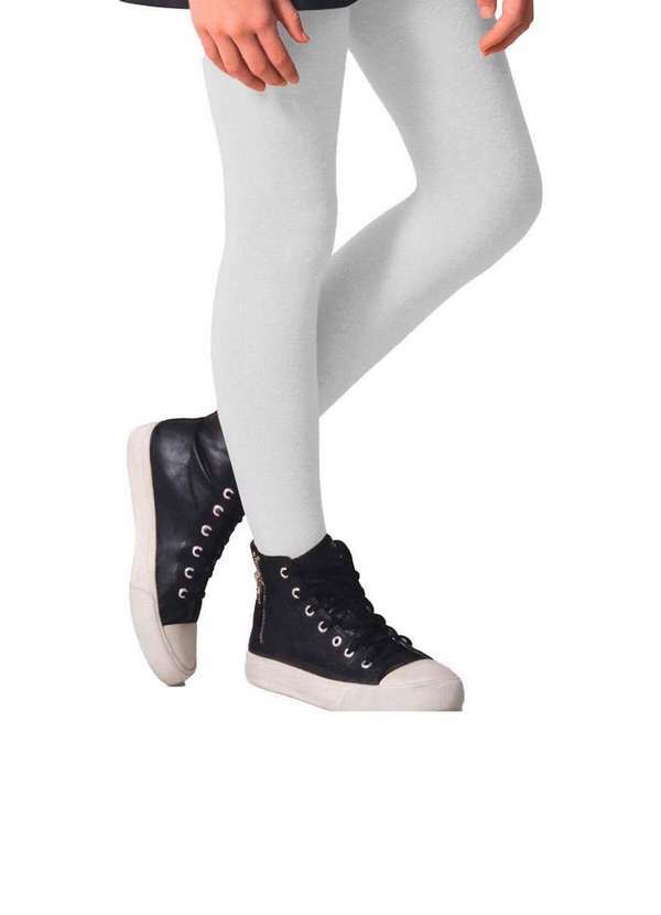 Selene - Kit com 6 Meias Calças Infantil Fio 80 Opaca Selene 9555-001 Preto-Branco 3