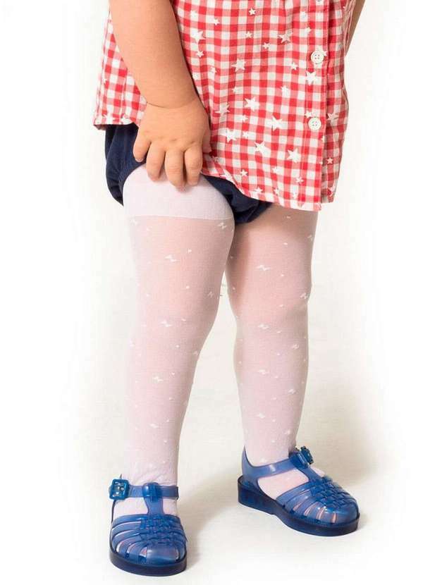 Trifil - Meia Calça Bebê Fio 20 Trifil 6874 1-Branca