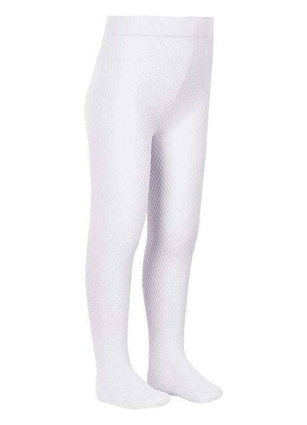 Lupo - Meia Calça Bebê Fio 70 Cute Lobinha 2554-001 100-Branco-Antartida 2