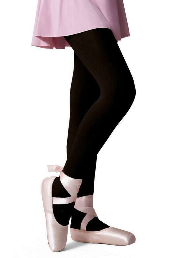 Selene - Meia Calça Infantil Fio 40 Ballet Selene 9580-001/002 550-Preto
