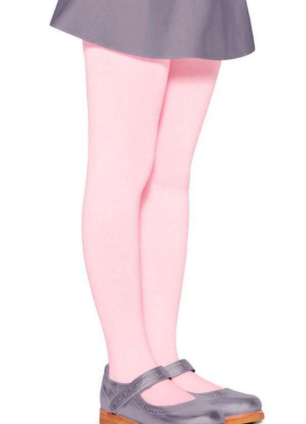 Lupo - Meia Calça Infantil Fio 80 Opaca Lobinha 2526-001 511-Rosa