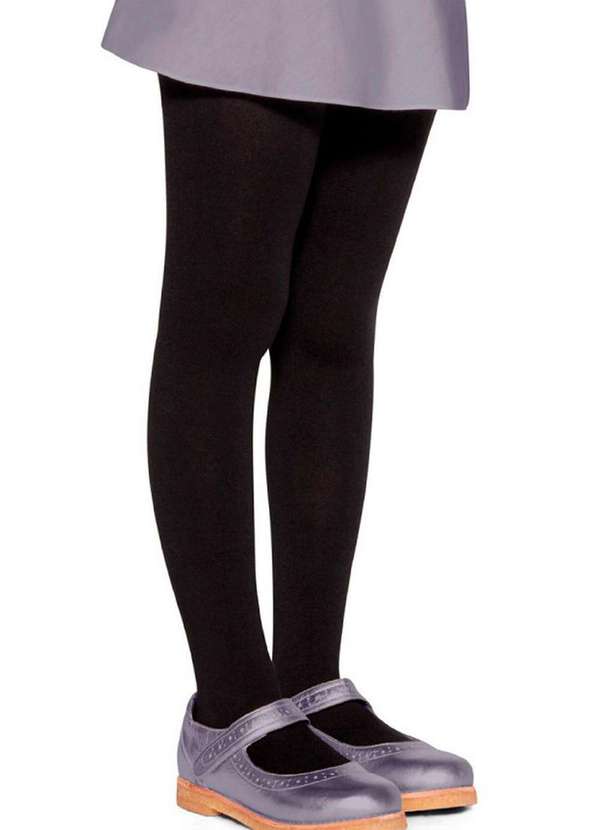 Lupo - Meia Calça Infantil Fio 80 Opaca Lobinha 2526-001 9990-Preta