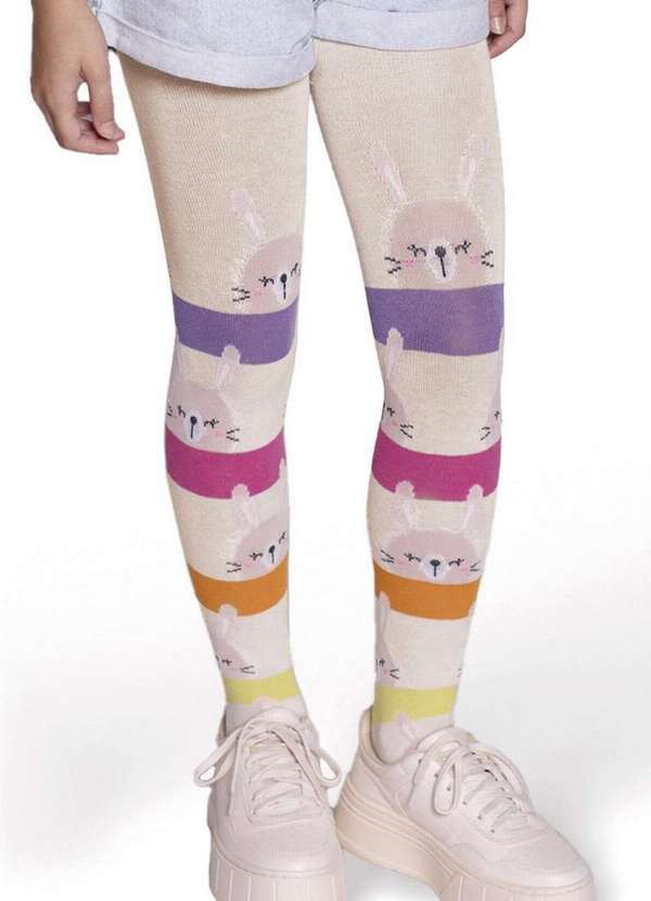 Selene - Meia Calça Infantil Fio 80 Selene 9560-002 501-Marfim