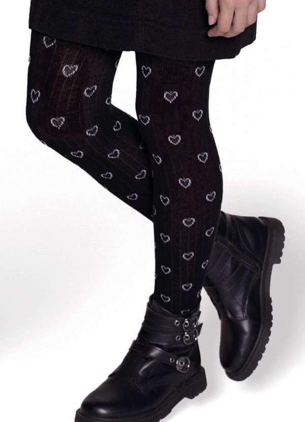 Selene - Meia Calça Infantil Fio 80 Selene 9560-002 502-Preto