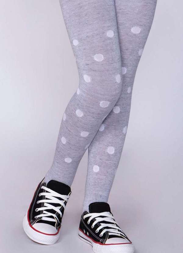 Lupo - Meia Calça Infantil Opaca Lobinha 2615-057 8020-Cinza