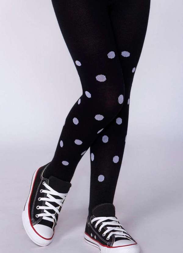 Lupo - Meia Calça Infantil Opaca Lobinha 2615-057 9990-Preto