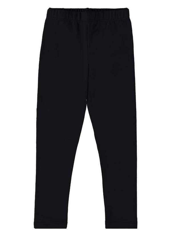 Malwee - Legging Infantil Menina Moletom Malwee 1000024083 00004-Preto 2